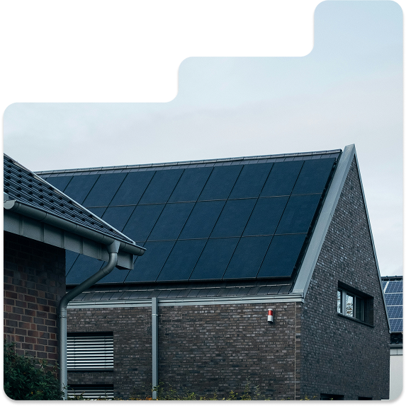 House with solar panels